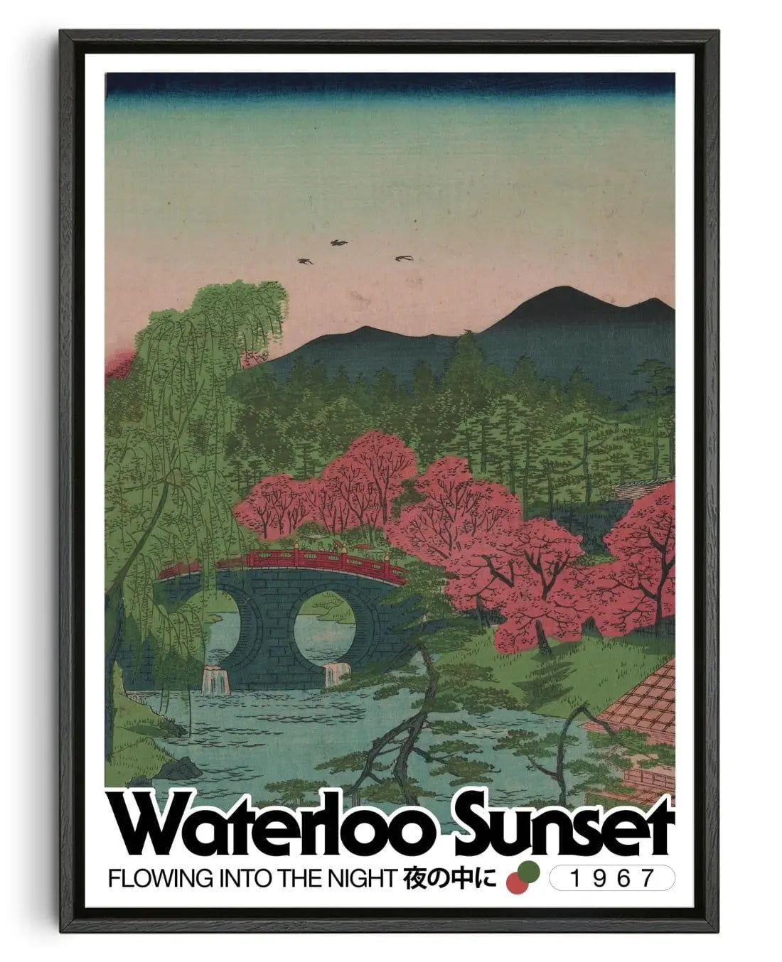 Waterloo Sunset contemporary wall art print by George Kempster - sold by DROOL