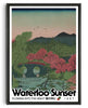 Load image into Gallery viewer, Waterloo Sunset contemporary wall art print by George Kempster - sold by DROOL