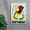 Soft Night contemporary wall art print by Liorzh - sold by DROOL