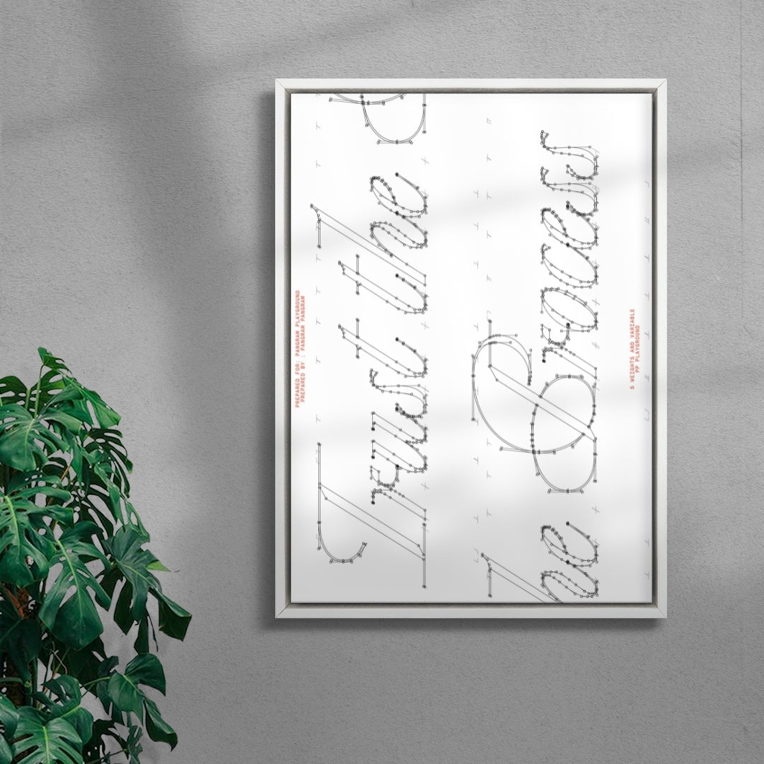 Trust the Process contemporary wall art print by Pangram Pangram Foundry - sold by DROOL