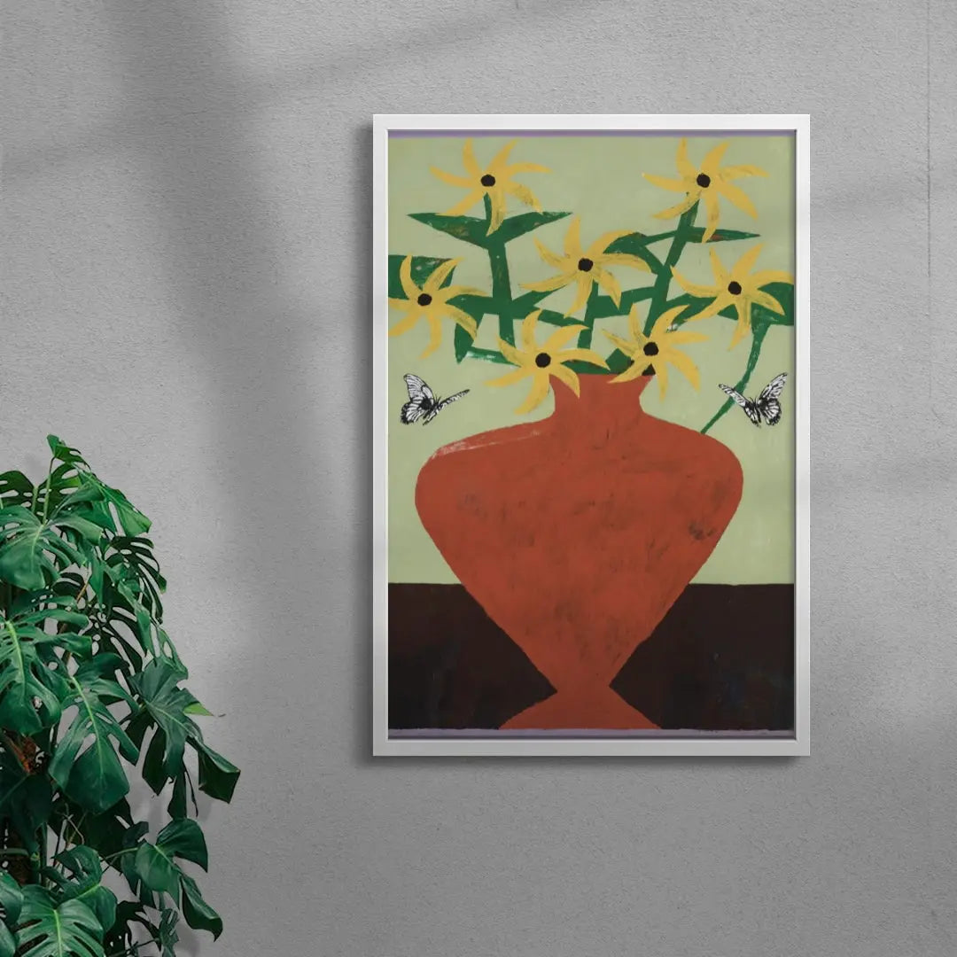 Terracotta Vase contemporary wall art print by Colby Edwards - sold by DROOL