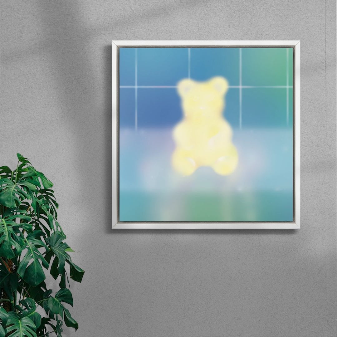 Slippery contemporary wall art print by Oriane Jeanselme - sold by DROOL