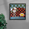 Bananas contemporary wall art print by Natalie Savage - sold by DROOL