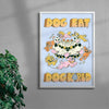 Dog Eat Dog World contemporary wall art print by My Sunbeam - sold by DROOL