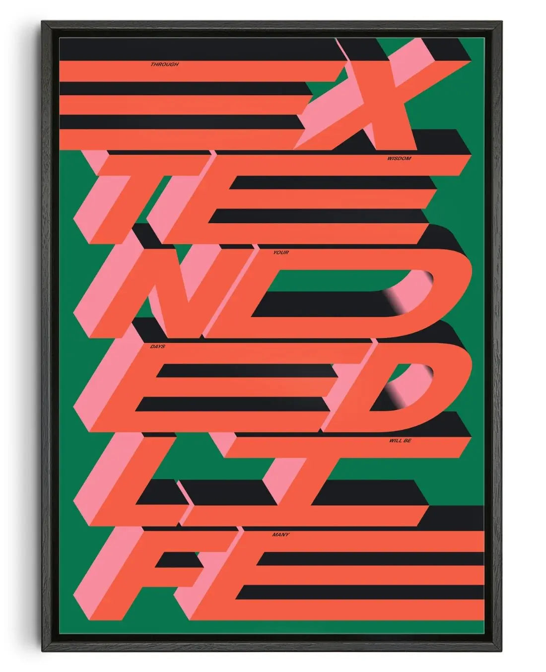 EXTD LIFE contemporary wall art print by Xtian Miller - sold by DROOL