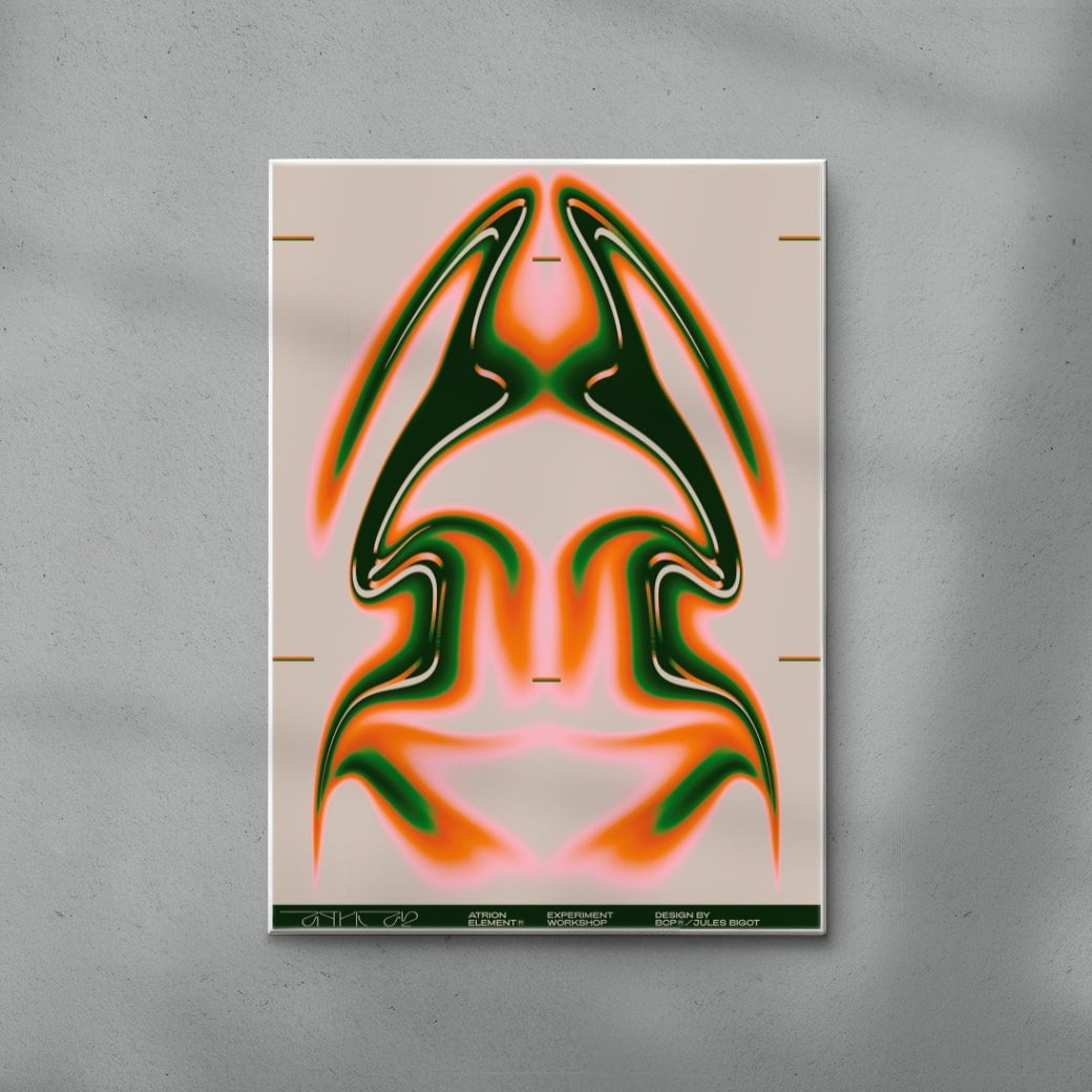 Atrion Element contemporary wall art print by Jules Bigot - sold by DROOL