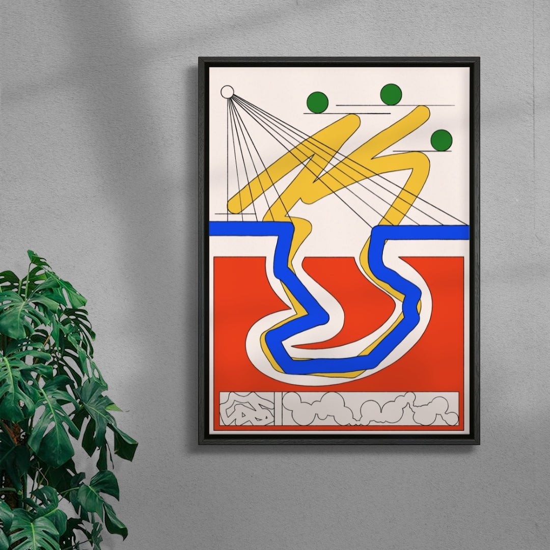 Path contemporary wall art print by Tristan Huschke - sold by DROOL