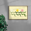 Flower 5 contemporary wall art print by Max Blackmore - sold by DROOL
