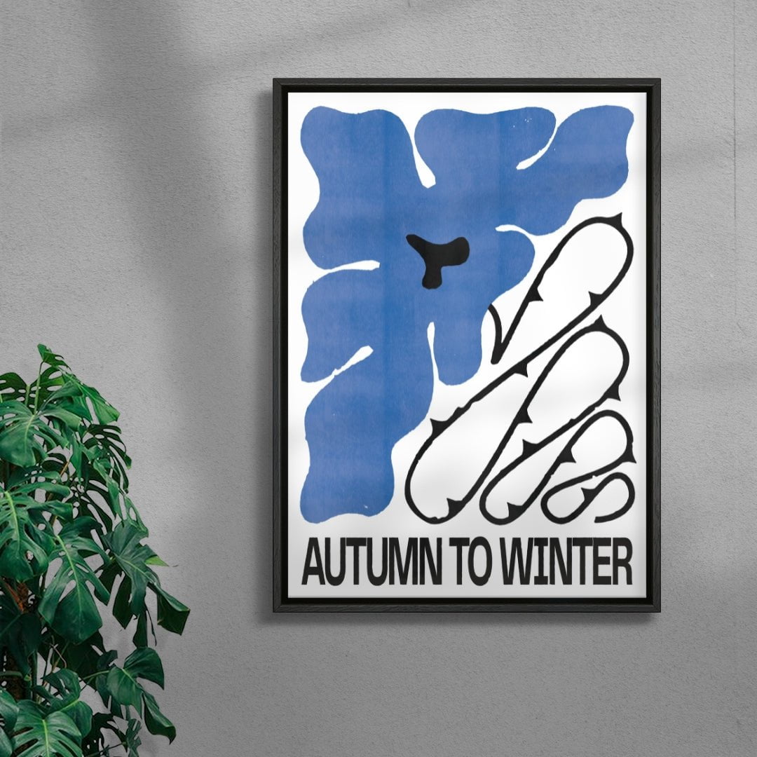 Autumn to Winter contemporary wall art print by Alexander Khabbazi - sold by DROOL