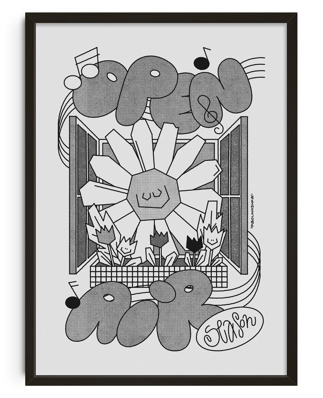 OPEN AIR SEASON contemporary wall art print by Paolinoshka - sold by DROOL