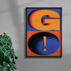 GO! contemporary wall art print by Sheyi Adebayo - sold by DROOL