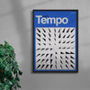 Tempo - UNFRAMED contemporary wall art print by Sven Silk - sold by DROOL