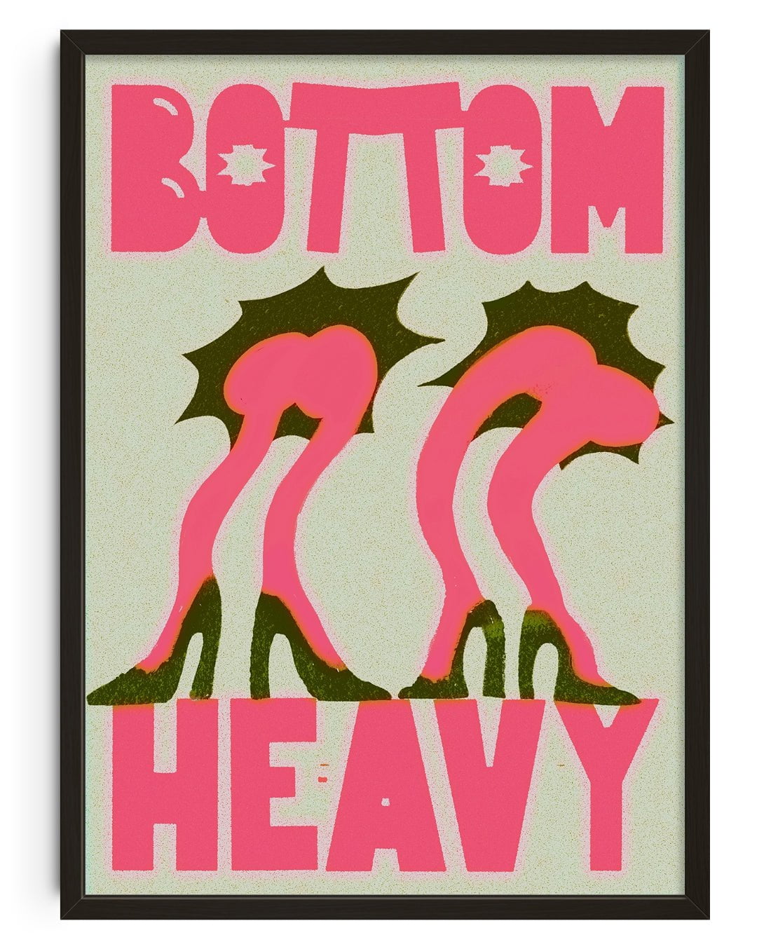 Bottom Heavy contemporary wall art print by Ciara Wade - sold by DROOL