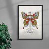 Mariposa contemporary wall art print by Juan Sebastián Rosillo - sold by DROOL