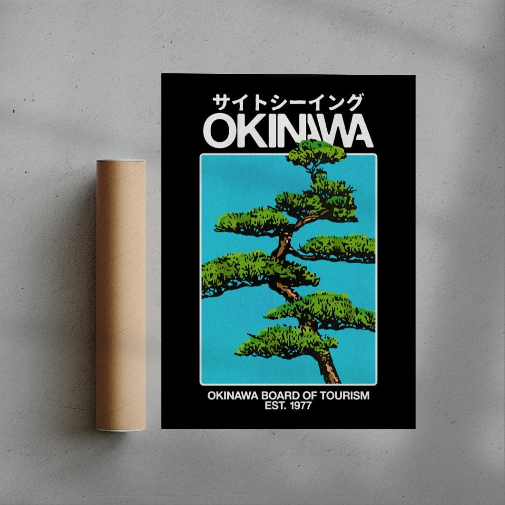 Okinawa 1 (Black) contemporary wall art print by Othman Zougam - sold by DROOL