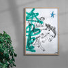 Roundup contemporary wall art print by Caitlin Flood-Molyneux - sold by DROOL