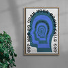 Open mind contemporary wall art print by John Schulisch - sold by DROOL
