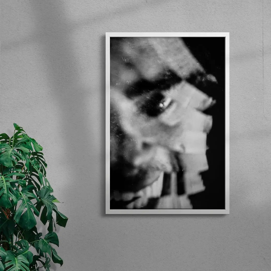 Smiling In The Dark contemporary wall art print by Omar Belattar - sold by DROOL