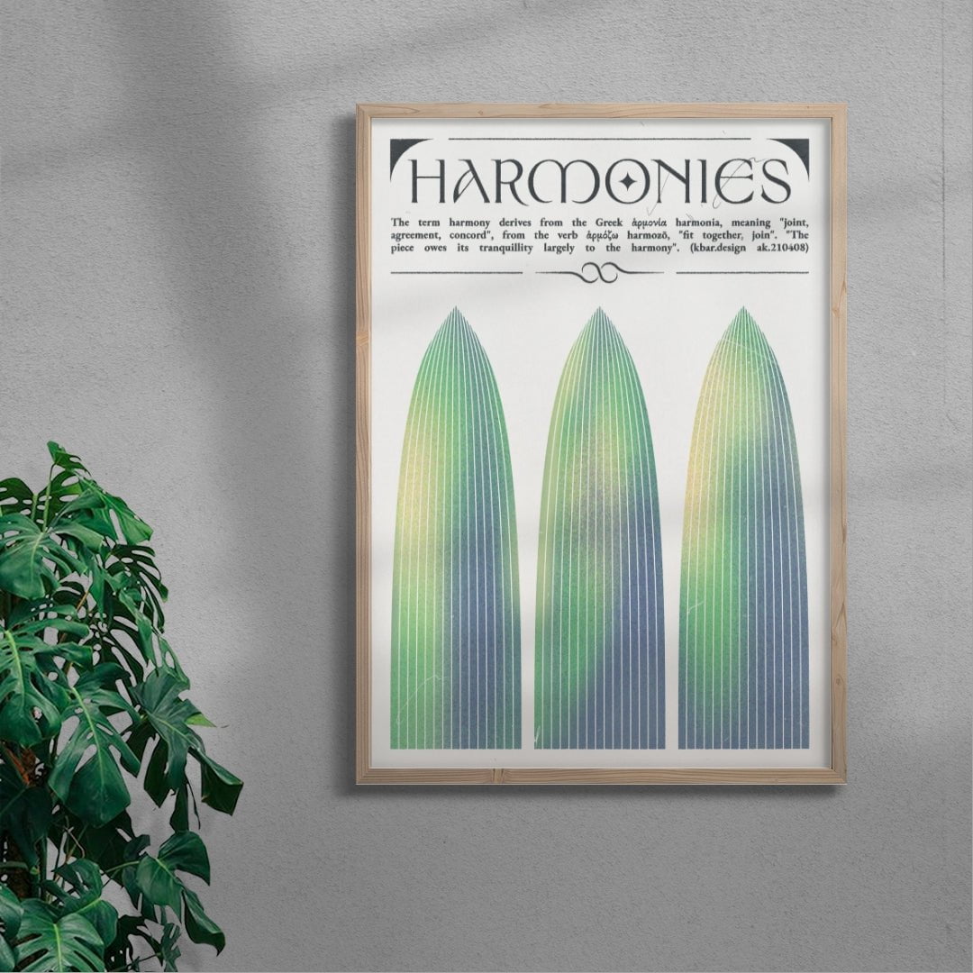 Harmonies contemporary wall art print by Alexander Khabbazi - sold by DROOL