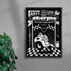 Motor Club contemporary canvas art print by  - sold by DROOL