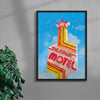 Stardust Motel contemporary wall art print by Laurie Campbell - sold by DROOL