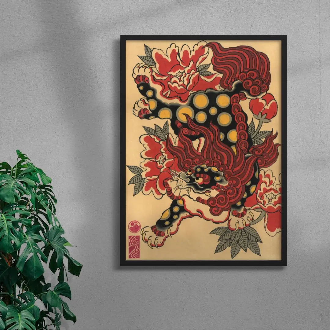 Karajishi & Peonies