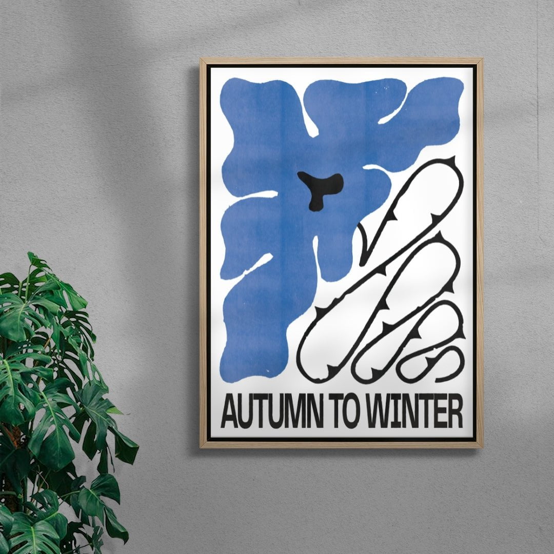 Autumn to Winter contemporary wall art print by Alexander Khabbazi - sold by DROOL
