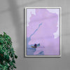 Wisteria contemporary wall art print by Lily Kong - sold by DROOL