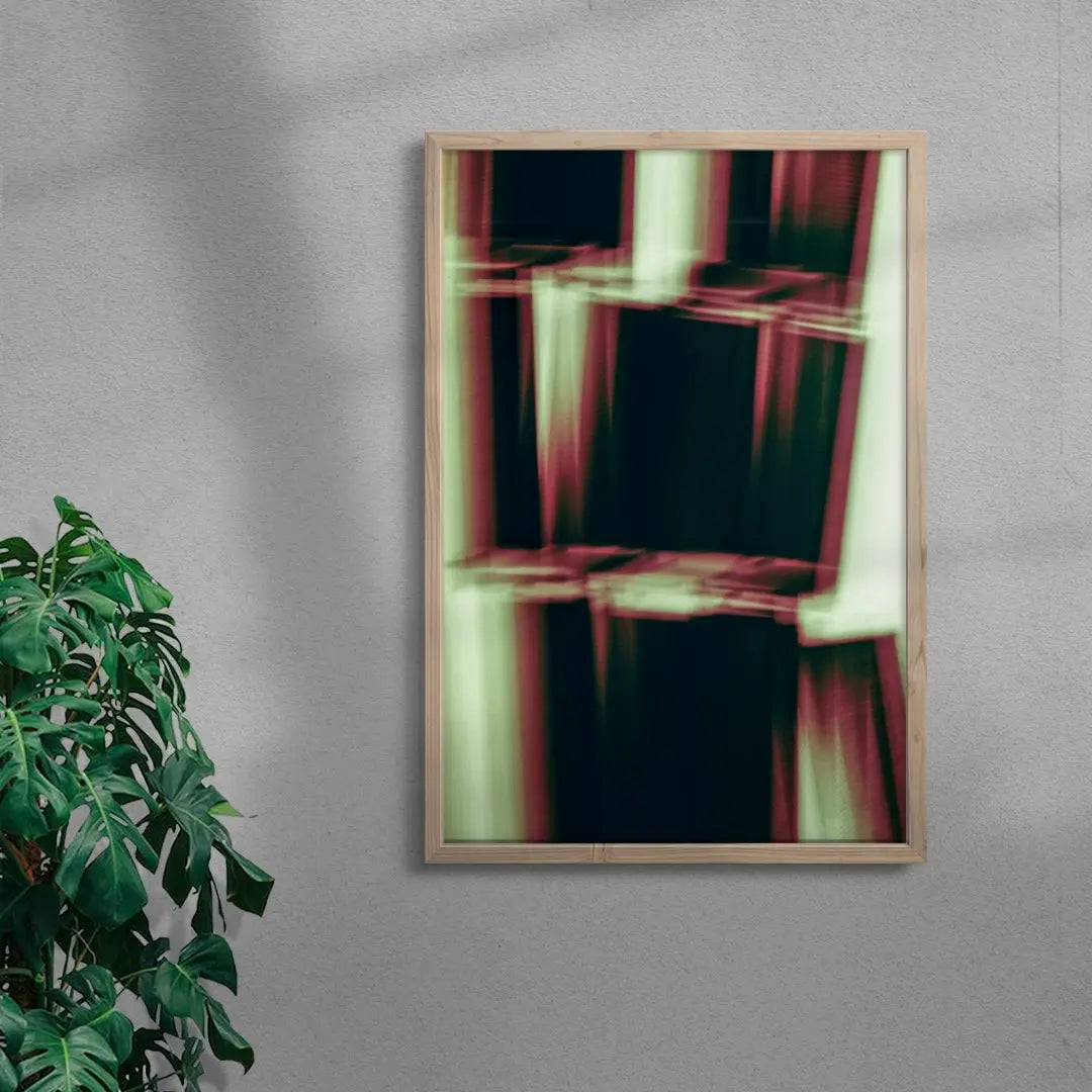 Seeing Squares contemporary wall art print by Omar Belattar - sold by DROOL
