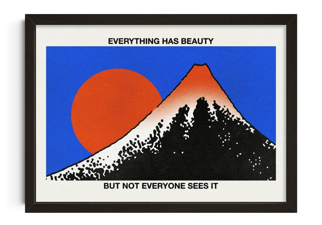 Everything Has Beauty contemporary art print by Othman Zougam - sold by DROOL