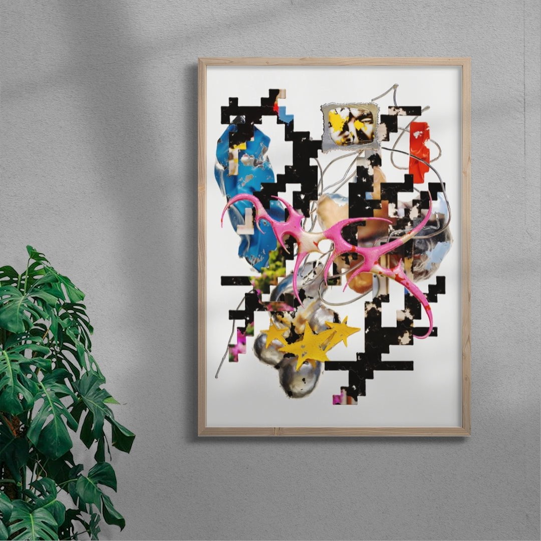 Starfall Error contemporary wall art print by Kitasavi - sold by DROOL