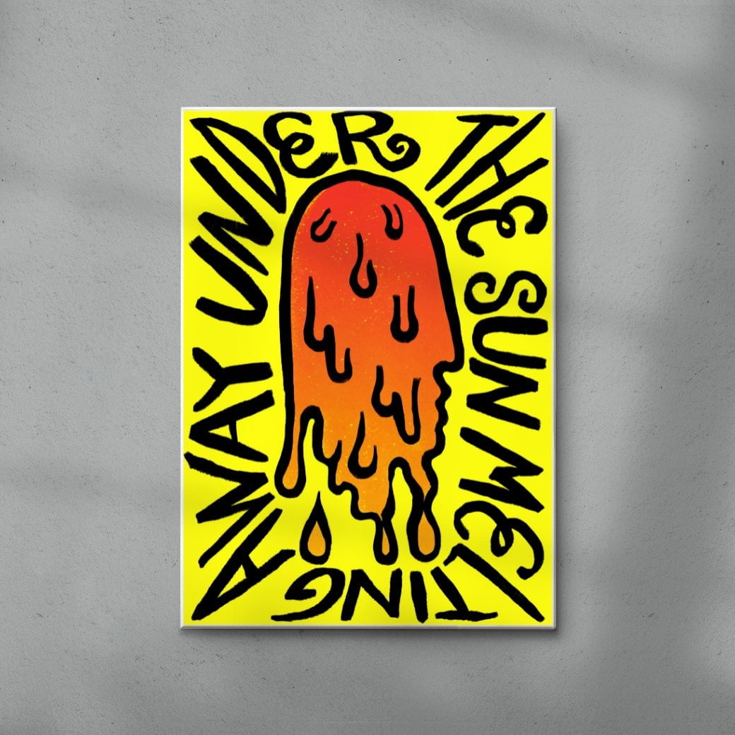 Under the Sun contemporary wall art print by Carilla Karahan - sold by DROOL