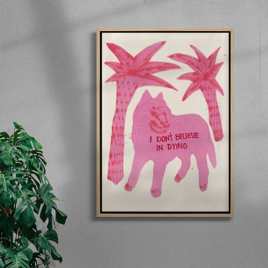 But I Do Believe In Death contemporary wall art print by Kwonny - sold by DROOL