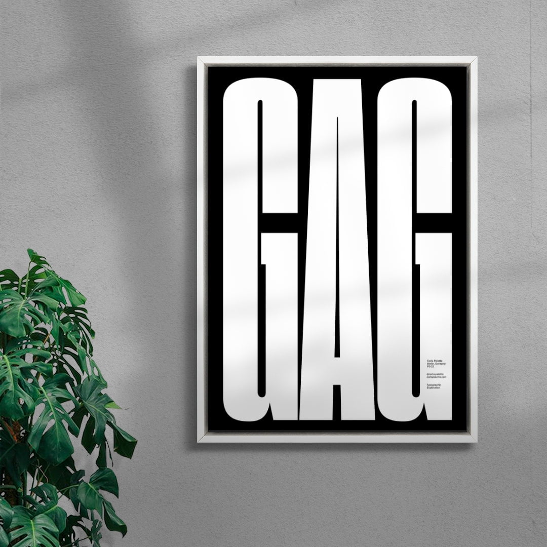 GAG contemporary wall art print by Carla Palette - sold by DROOL