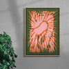 The Faune and the SUN contemporary wall art print by Célestin Krier - sold by DROOL