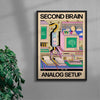 Second Brain contemporary wall art print by Azaazelus - sold by DROOL