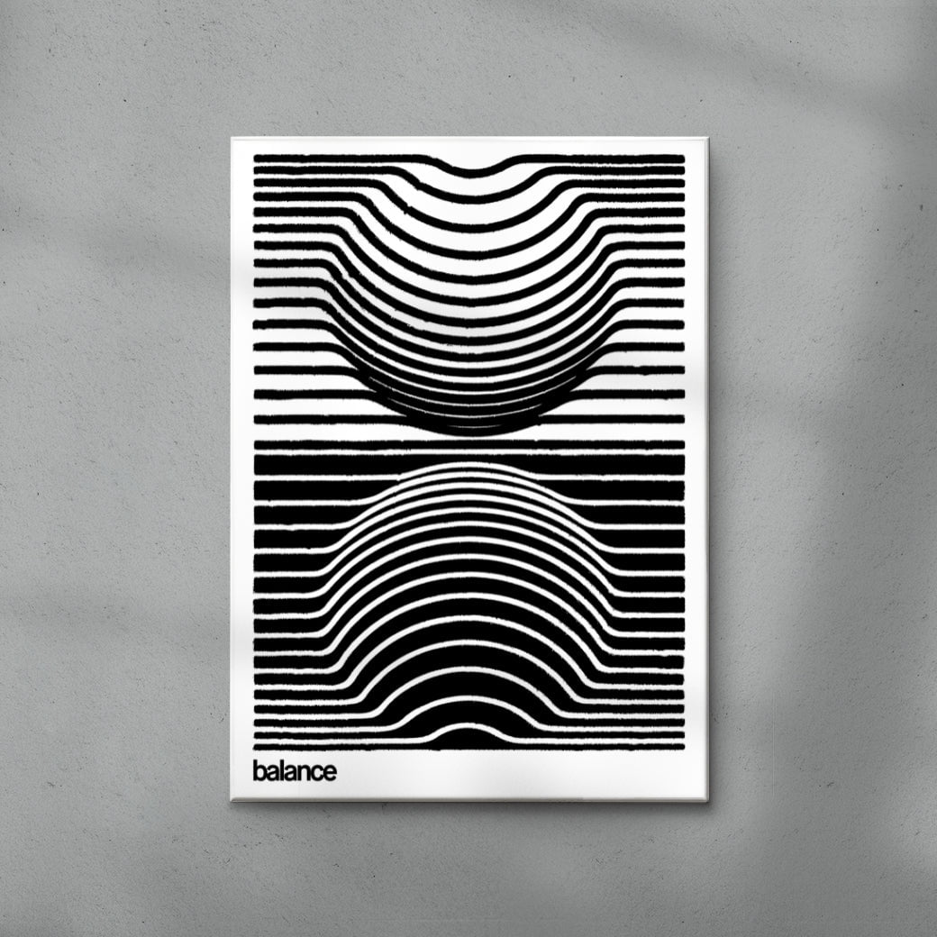 Harmonic Balance contemporary wall art print by Adam Foster - sold by DROOL