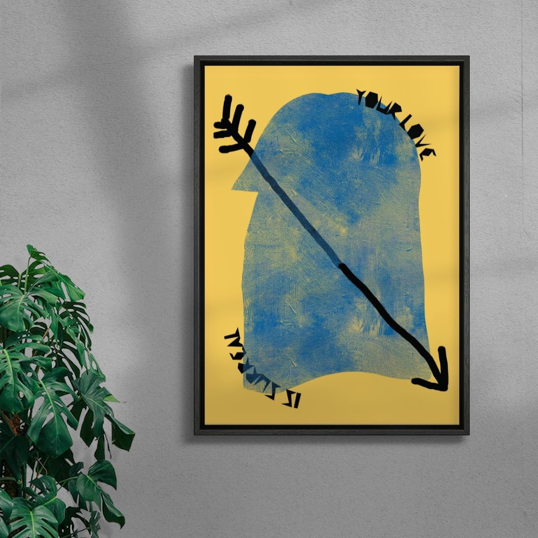 Surreal Love contemporary wall art print by Carilla Karahan - sold by DROOL