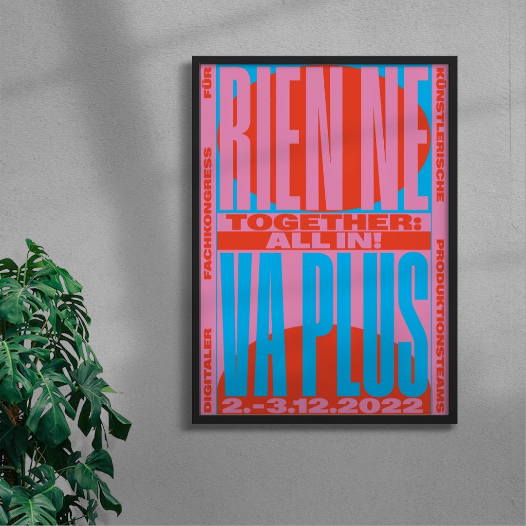 Rien ne va plus contemporary wall art print by Sara Cristina Moser - sold by DROOL