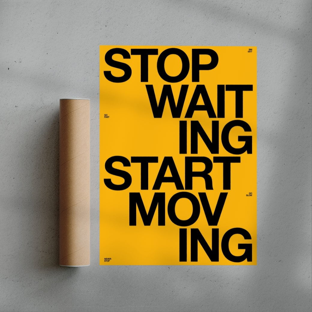 START MOVING contemporary wall art print by Brad Mead - sold by DROOL