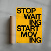 START MOVING contemporary wall art print by Brad Mead - sold by DROOL