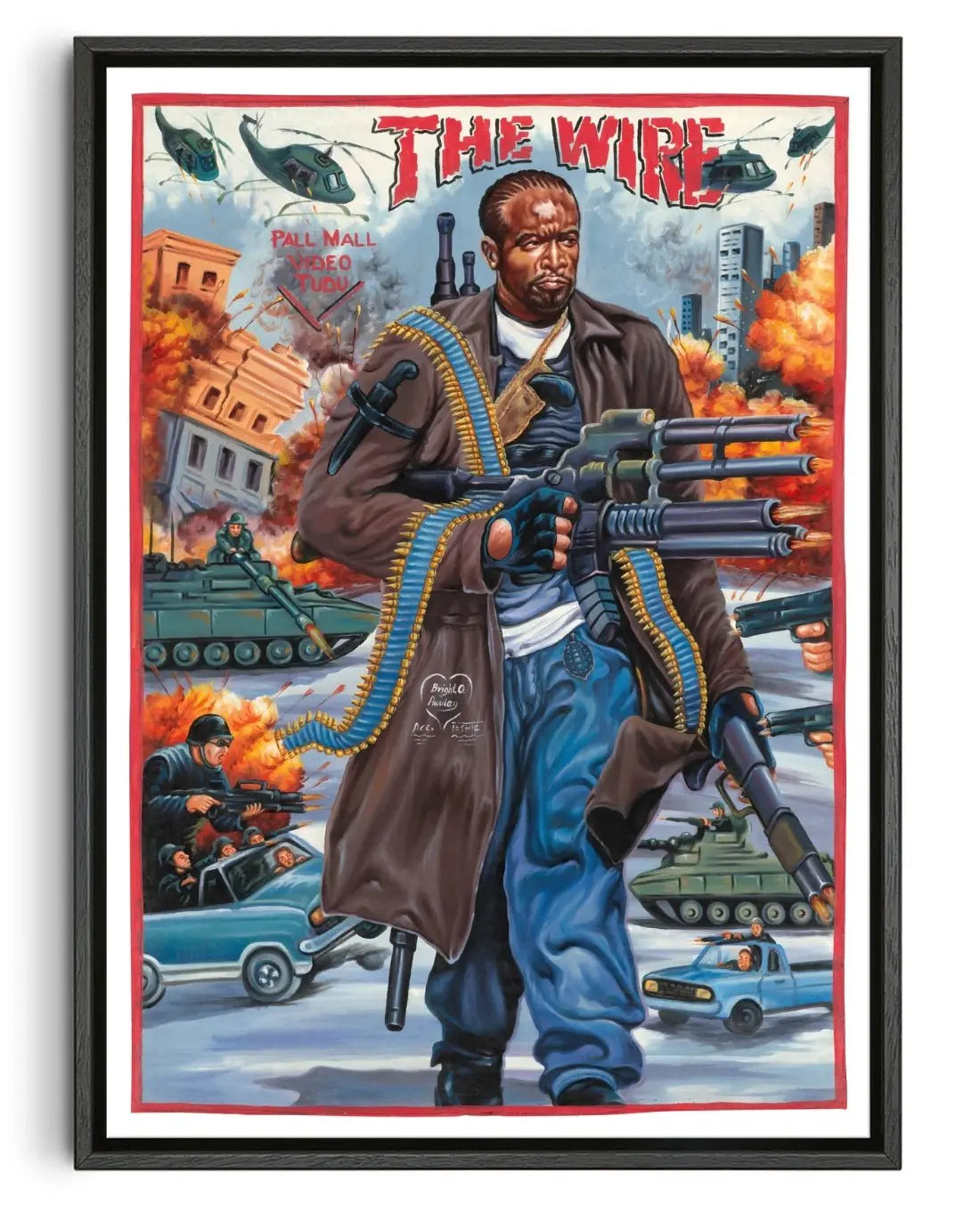 The Wire contemporary wall art print by Deadly Prey - sold by DROOL