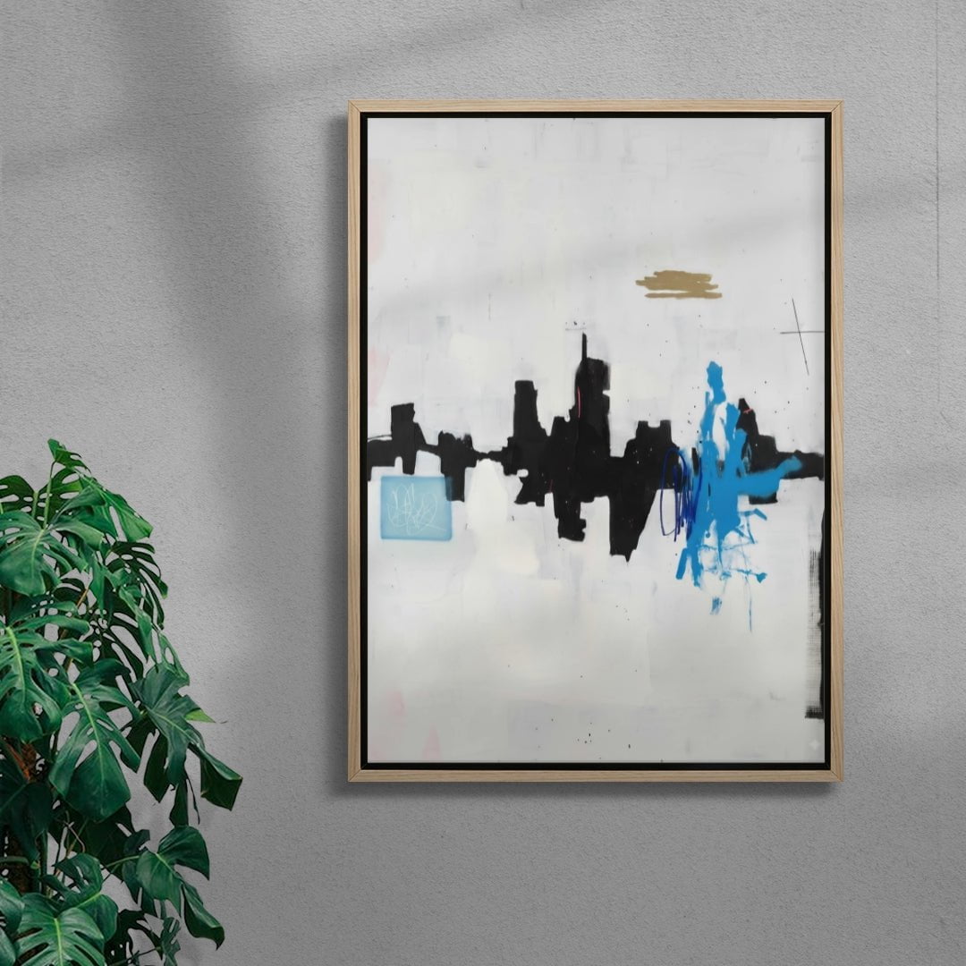 Skyline contemporary wall art print by Dom Russo - sold by DROOL