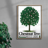 Chestnut Tree contemporary wall art print by George Kempster - sold by DROOL