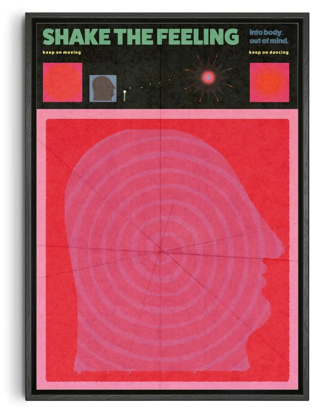 Shake The Feeling contemporary wall art print by Imo Sinclair - sold by DROOL