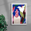 Lily Vase contemporary wall art print by Kim Van Vuuren - sold by DROOL