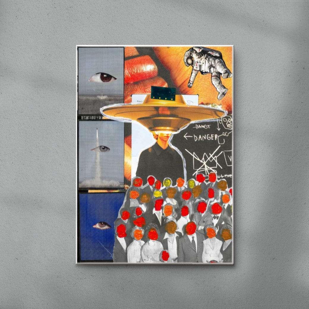 entergalactic contemporary wall art print by Tina Tona - sold by DROOL
