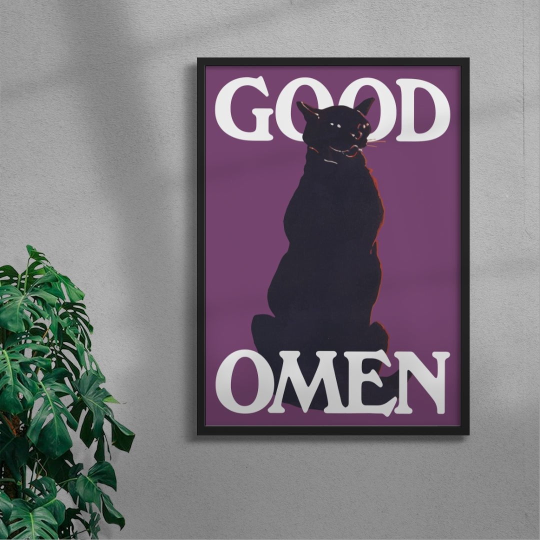 Good Omen contemporary wall art print by Utsav Verma - sold by DROOL