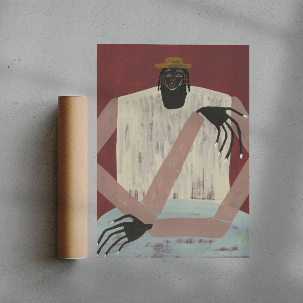 We are Here, No.4 contemporary wall art print by Studio IMO - sold by DROOL