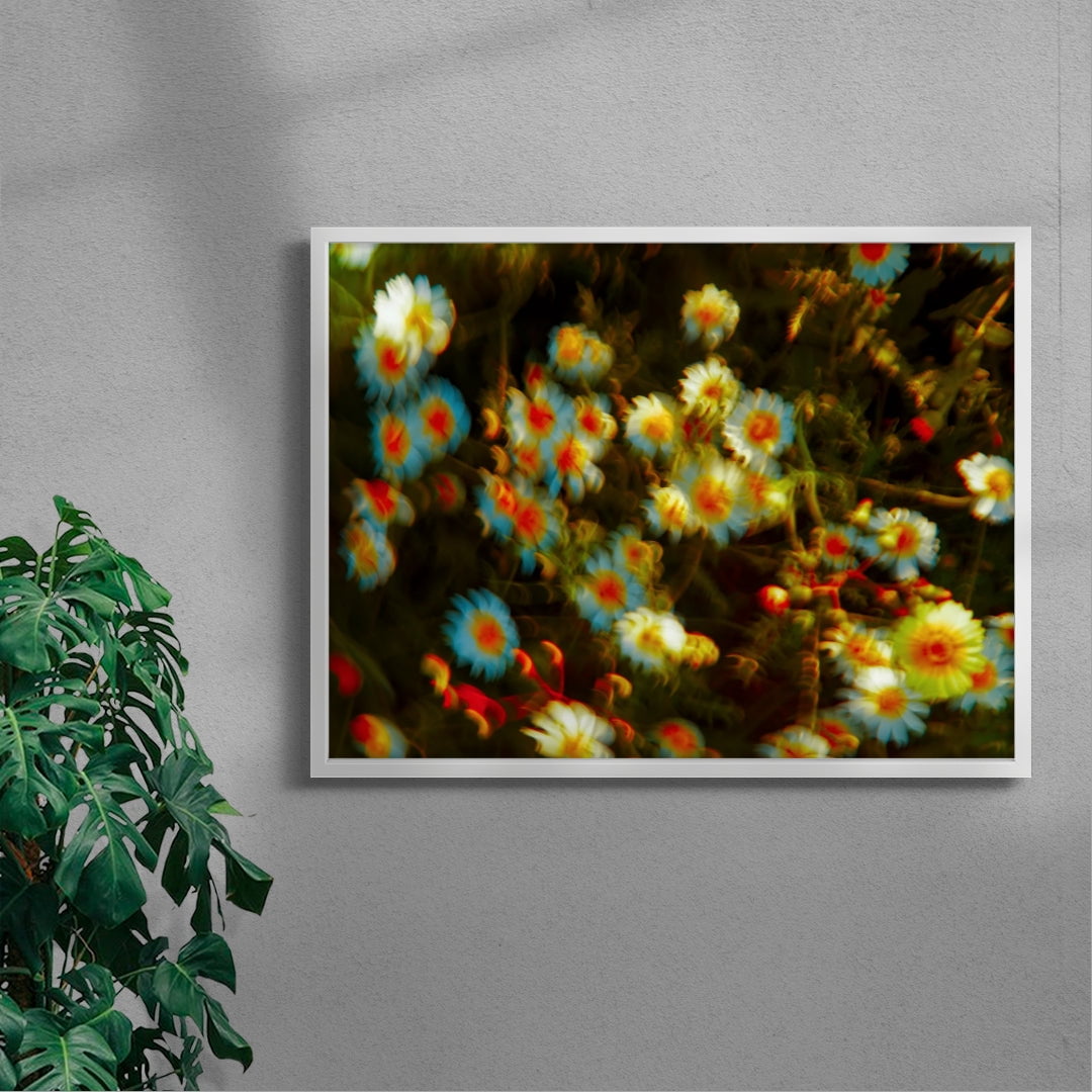 July contemporary wall art print by Omar Belattar - sold by DROOL